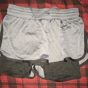 Champion “Spank” Gray and Black Active Shorts